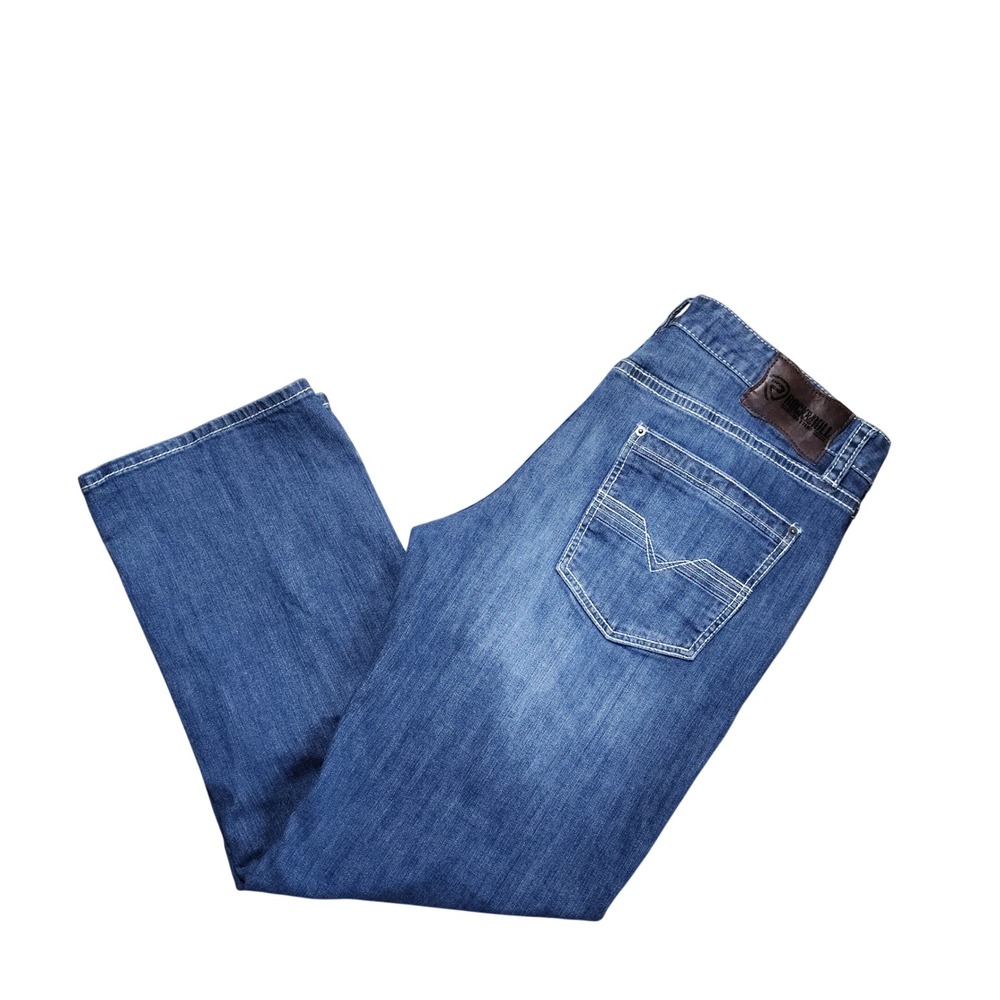 Rock & Roll Denim Double Barrel Jeans Mens 40x32 Blue Relaxed Straight Bootcut